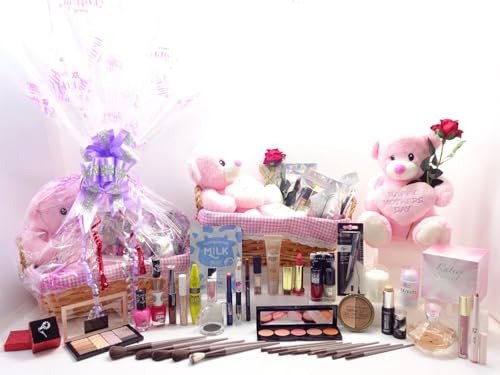 Panier cadeau maman 43 pièces avec parfum bougie et peluche
