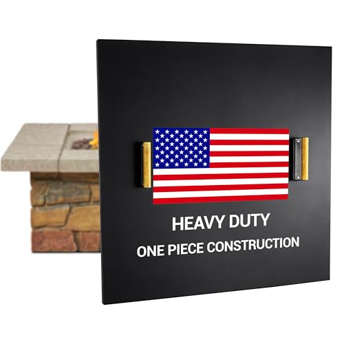 FEBTECH - 36" Square Fire Pit Snuffer Lid - Steel