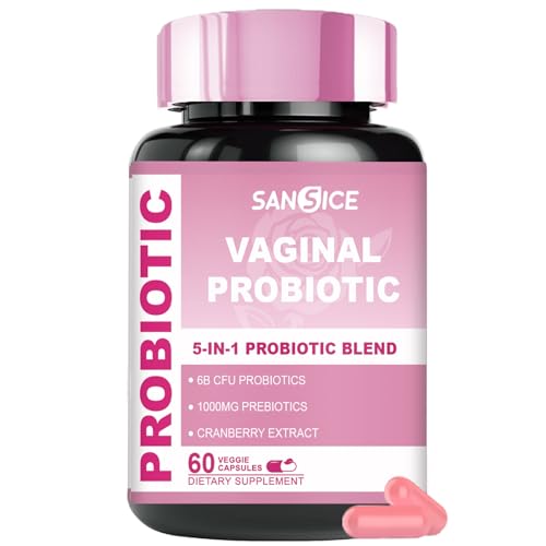Vaginal Probiotics Supplement for Women, 70mg Female V-Probiotic Blend(6B CFU), Lactobacillus with...