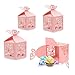 Derbway 30 Set Rosa Süßigkeiten Schachtel Schokolade Kartons klein Schmuck Geschenkbox Gastgeschenk Box,Kinder Party Süße Boxen,Laserschnitt Hohl Schmetterling