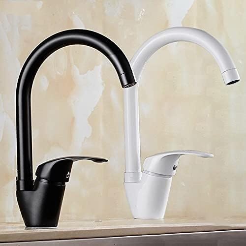 Robinet évier de cuisine noir pivotant à 360 degrés monotrou - 2