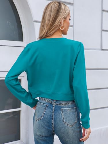 Image of Heymoments Women's Thin Shrugs Long Sleeve Lightweight Cropped Tops Open Front Cardigan for Dress S-2XL
