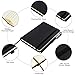 Animusphere 2Pack Pocket Notebook Small Notebook Journal Notebook 4 inches x 5.7 inches 200 Pages Leather Cover With Pen Holder Page Marker Ribbons(Black)
