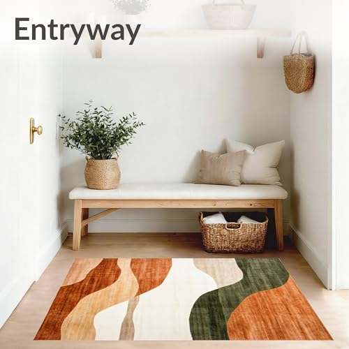 Tapete decorativo 8'x10' tejido plano chenille poliéster miniatura 3