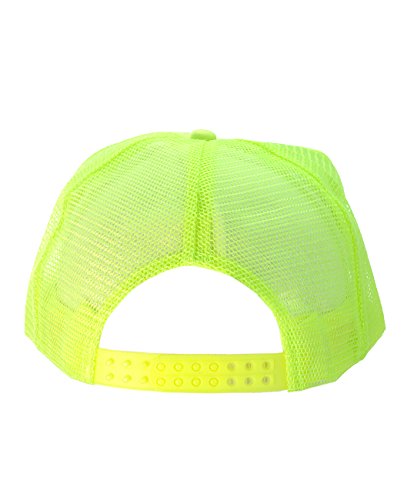 Image of NYFASHION101 Plain Mesh Trucker Hat - Breathable 6-Panel Daily Snapback Cap, Customizable Ideal for DIY Embroidery & Patches