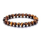 CRYSTAL BRACELET FOR WOMEN: 6mm natural healing crystal gemstone bead bracelet suitable for both women and girls on daily wear or holiday dress, It is easy to bring an elegant or gentle look to any occasion. Brings you good luck, cofidence,happiness,...