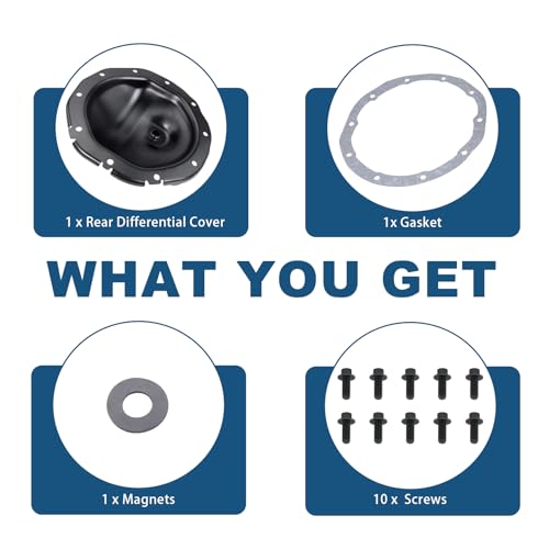 Koondheend 15290822 697-706 Rear Differential Cover With Gasket & Magnet And 10 Screws Replacement thumb #1