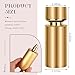 Gsteng 2pcs 50ml Glass Spray Bottle for Perfume,Refillable Travel Perfume Atomizer Bottles,Gold Portable Cologne Atomizer Empty Bottle. (Gold*2)