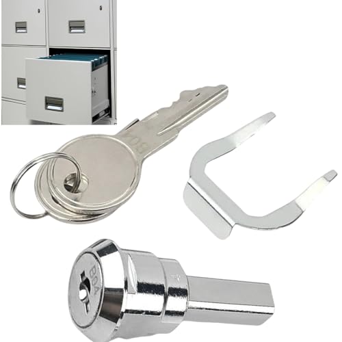 Security Cam Lock Set With Keys - 180° Rotation Mailbox and Toolbox Lock Replacement for Drawer, Cupboard, Letter Post Box