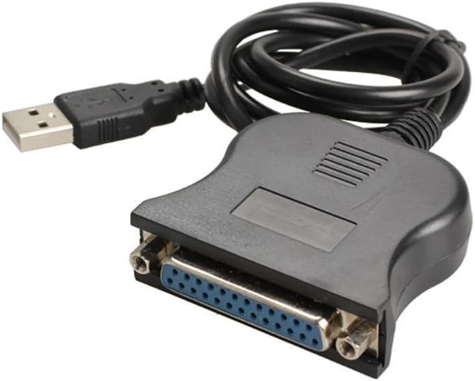 USB DB25 25Pin Male to Female Printer Parallel Port IEEE 1284 LPT Adapter Converter Cable Cord Parallel Port Converter H8WD