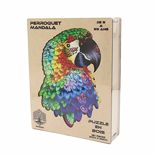 Puzzles - Puzzle de animales de madera, para adultos y niños, con forma de animales, roca de madera, puzles, animales y desarrollo intelectual, idea de regalo, adhesivo para montaje en pared Cover