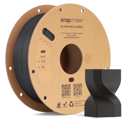 Image of Snapmaker PLA-CF Carbon Fiber PLA 3D Printer Filament 1.75mm, 1kg (2.2lbs)