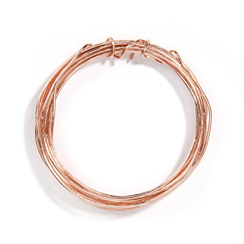 Alambre oro rosa de calibre 20 Darice rg1007 para grabar bisutería, 7 g