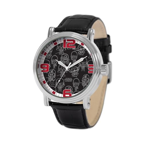 Montre Star Wars hommes quartz japonais en cuir véritable et finitions soignées