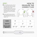 Leather Weight Lifting Belt, 4”& 6”Padded Lumbar Back Support, 10 Adjustable Holes, Gym Weight Belt Ideal for Deadlift, Powerlifting, Bodybuilding and Squat - Image 3