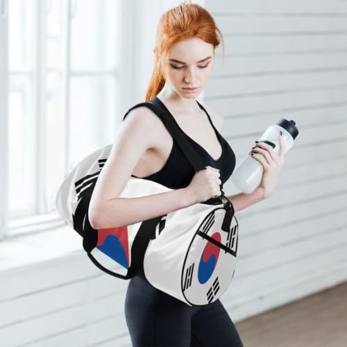 Bolsa de gimnasio ligera y redonda con bolsillo interior para organizar tu ropa 6