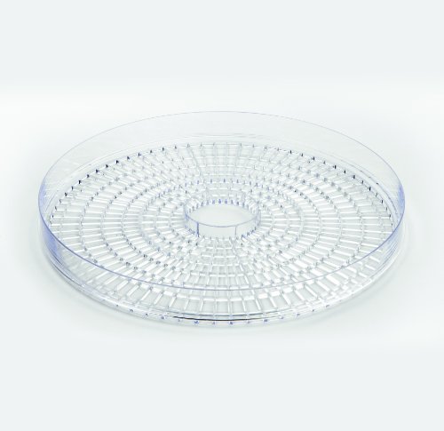 ECG SO 375 250 W zum Trocknen von Obst, Gemüse, Kräutern, Fleisch und sonstigen Lebensmitteln, samt fünf Fächer 32 cm, laufende Temperaturkontrolle 35-70 Grad Celcius, Überhitzungsschutz,Weiß – Bild 5