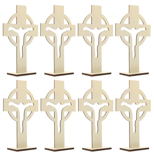 Cruz de madera para escritorio estable de pie que soluciona la decoración de comunión 2