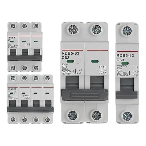 Interrupteur électrique domestique type disjoncteur miniature RDB5-63A 63A