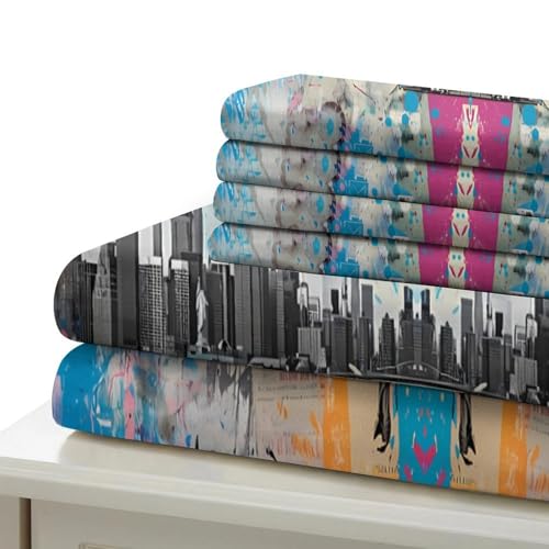 Parure de lit New York 135x200cm avec impression 3D effet dynamique - 7