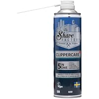 THE SHAVE FACTORY Clippercare+ Spray 5-in-1 clipper blades to freshen, clean, lubricate, disinfect and prevent rust - Vegan products