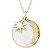 Produktbild Engelsrufer Damen Halskette aus vergoldetem Sterling Silber und Sonne, Mond, Sterne Anhänger - Karabinerverschluss - in zwei Längen verstellbar - Länge: 50cm