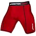 Meister MMA Compression Rush Fight Shorts w/ Cup Pocket - Red - Medium (32-33)