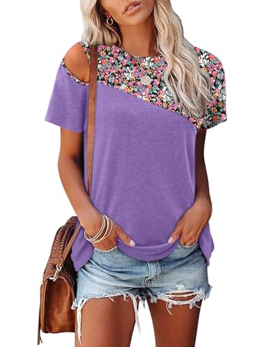 KISSMODA Summer Short Sleeve T Shirt Loose Fit Casual Dressy Women Top 2025 Trendy Ladies Fashion Blouses(S-3XL)