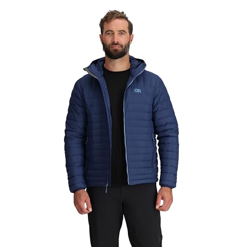 Outdoor Research Men's Transcendent Down Hoodie Jacket | Water & Wind Resistant, Insulated, Lightweight, Standard Fit2