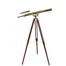 Antique Brass Double Barrel Vintage Spyglass Telescope,