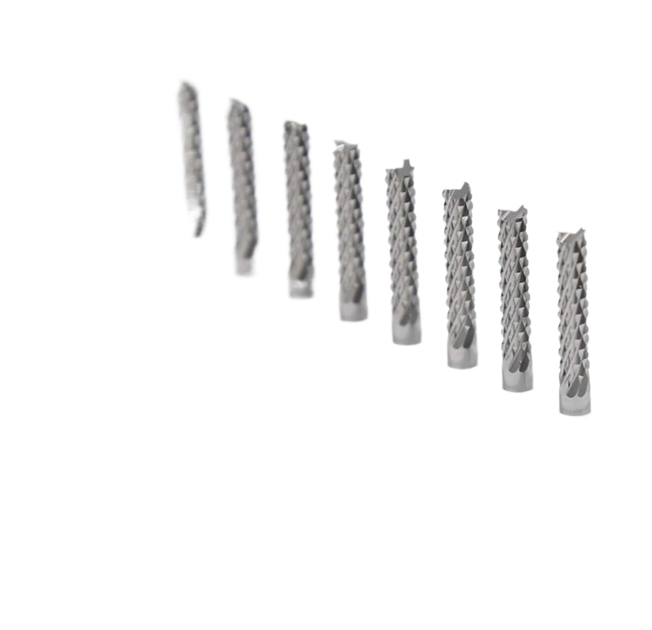 Punte da trapano Fresa per cerniere con punta in m Punte for fresa elettrica in carburo di tungsteno, estese for PCB, fresa for fragole, 3,175 mm, 10 pezzi, utensili for la lavorazione del legno(0.5mm