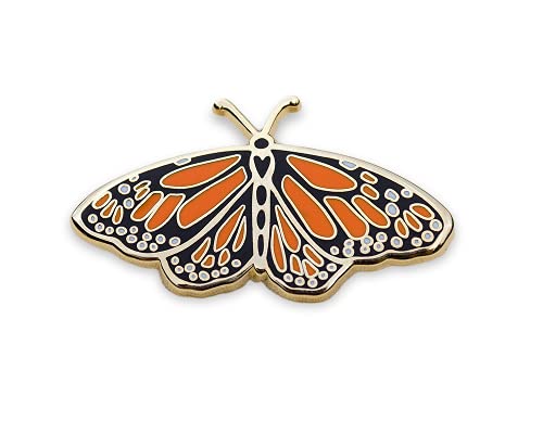 Monarch Butterfly Enamel Pin - Lapel Pin - Badge