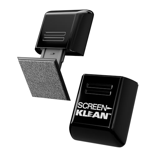 ScreenKlean Tablet Screen Cleaner - Compatible with iPad Android & Amazon Tablet - with Carbon Microfiber Tech-Injected Black-1 Count (Pack of 1)