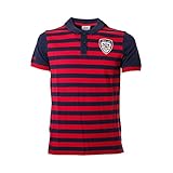 Tipo de deporte: Atletismo Macron Ca Merch Bj - Polo de algodón piqué Rayada mm Nav/Ros SR, Hombre, Polo Cagliari Fútbol 2019/2020, 58109004, Azul, X-Large