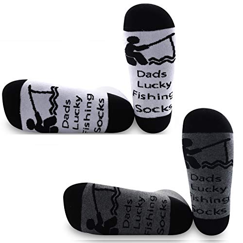 JXGZSO Fishing Socks Born to Fish Fishing Gifts Fishing Gifts for Men Christmas Gift Dads Lucky Fishing Socks