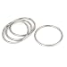 uxcell M6 x 100mm 201 Stainless Steel Strapping Welded Round O Rings 4 Pcs