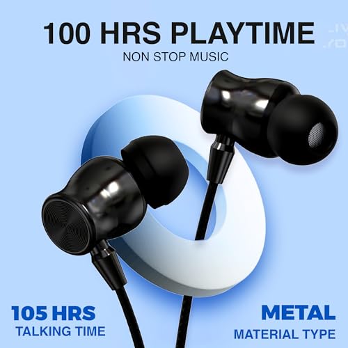 Image of AROMA NB124 Cosmo Neckband Bluetooth | Upto 100 Hours Playtime, ENC, Voice Changer, Fast Charging