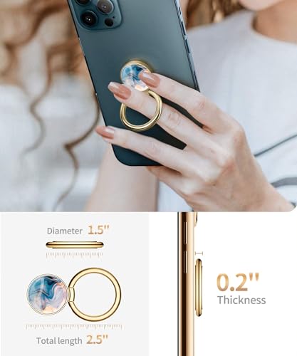 Coque Samsung S24 Plus premium en marbre fin avec support