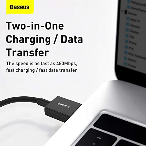 Cabo Usb X Lightning Reforçado Baseus, 2M, compatível com iPhone e iPad