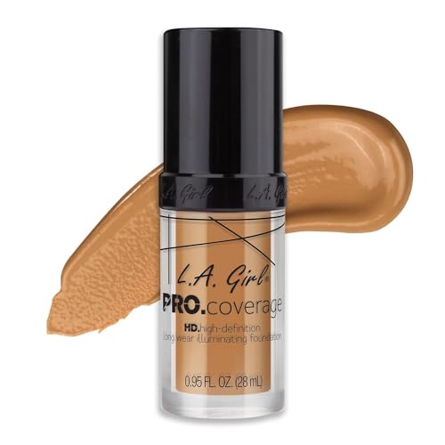 L.A. Girl Pro Coverage Liquid Foundation, Nude Beige, 0.95 Fl Oz
