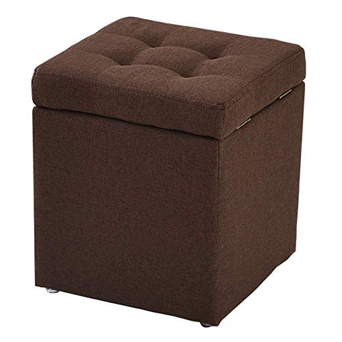 Tabouret de pied avec coffre de rangement à charnière intégré