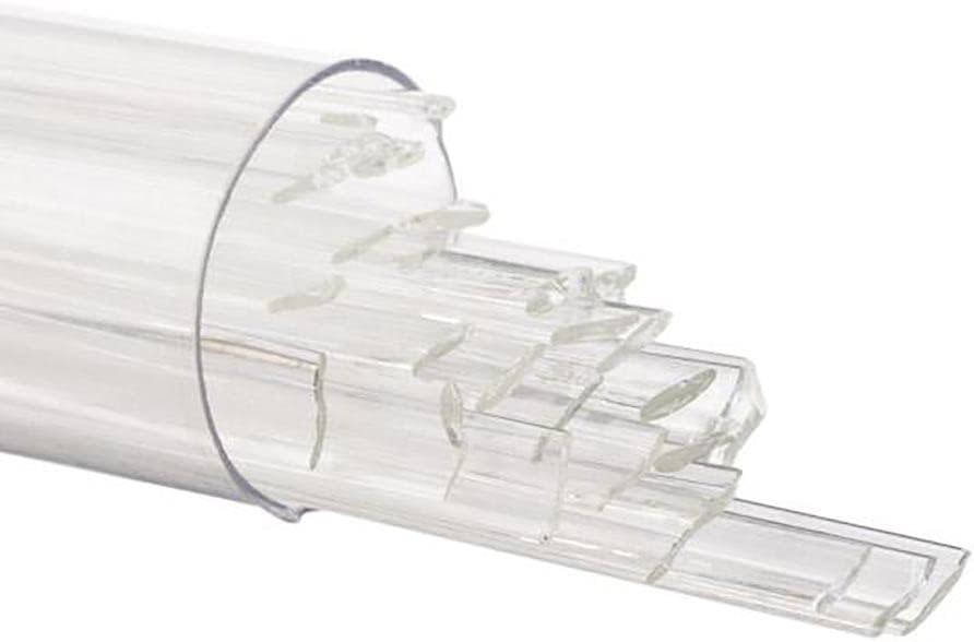 Bullseye Ribbons Approx.5/32" W.x17.5 Clear Transparent 90 COE.