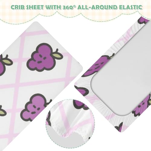 Alèse imperméable lit bébé violette à rayures haut de gamme 132x71