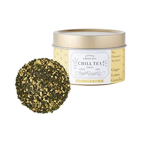Ginger Lemon Green Tea by CHILL TEA Tokyo - 100% Japanese Green Tea Loose Leaf - Ginger & Citrus Flavour - (30g Loose Leaf) Cover