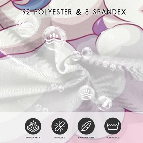 CaTaKu Girls One Piece Swimsuits Pink Unicorn Cloud Toddler Bathing Suit for Girls Kids Swimwear 3-10Y3