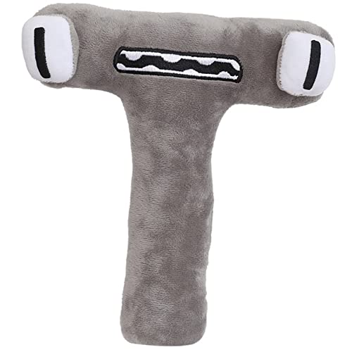 26-Letter Plush Toy Set (A-Z) - Cute Stuffed Plush Toys & Decorative Pillow, Educational Gift for Kids & Fun Home Decor (T)