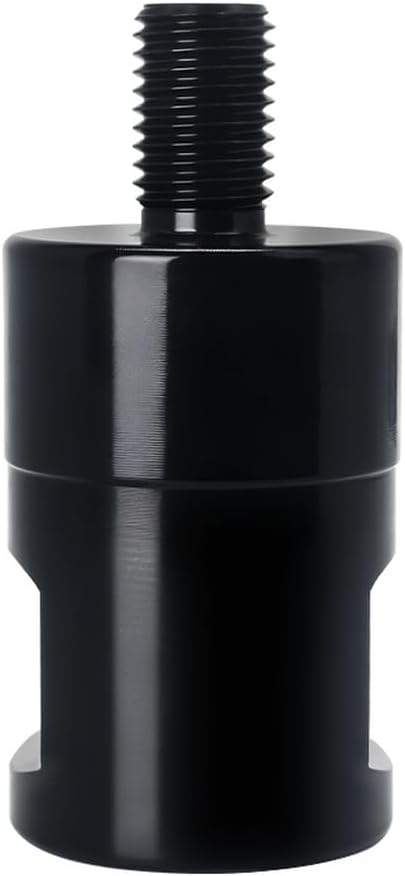 -/4 Inch to For M16 Water Drill Thread Adapter, Coarse to Fine Reducer with Anti-Seizing Design, Black Alloy Steel Connector for Pipeline Engineering and Construction Applications