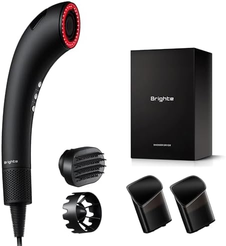 （17:30時点） 【佐々木希 アンバサダー】Brighte ブライト SHOWER DRYER + MIST SERUM(2個) ヘアドライヤー 大風量 速乾 ナノミスト搭載 次世代型 ドライヤー 軽量 美容液 美容家電 美髪 美容