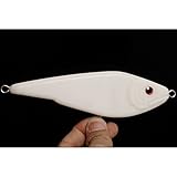 Shelt's 5 Pcs Unpainted Fishing Pike Muskie Suspending Glide Jerk Baits Hard Lures