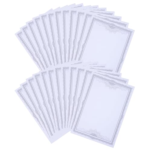 Papel para certificados azul SEWACC con bordes decorativos para ceremonias y diplomas, 50 hojas 1